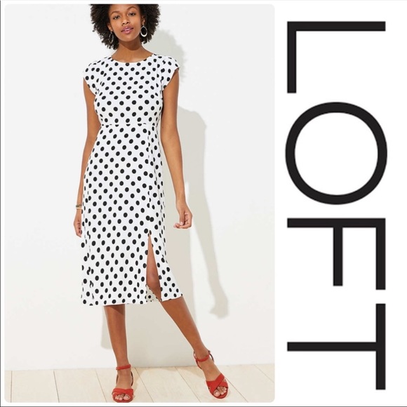 Loft Midi Dress. Petite - Picture 2 of 5